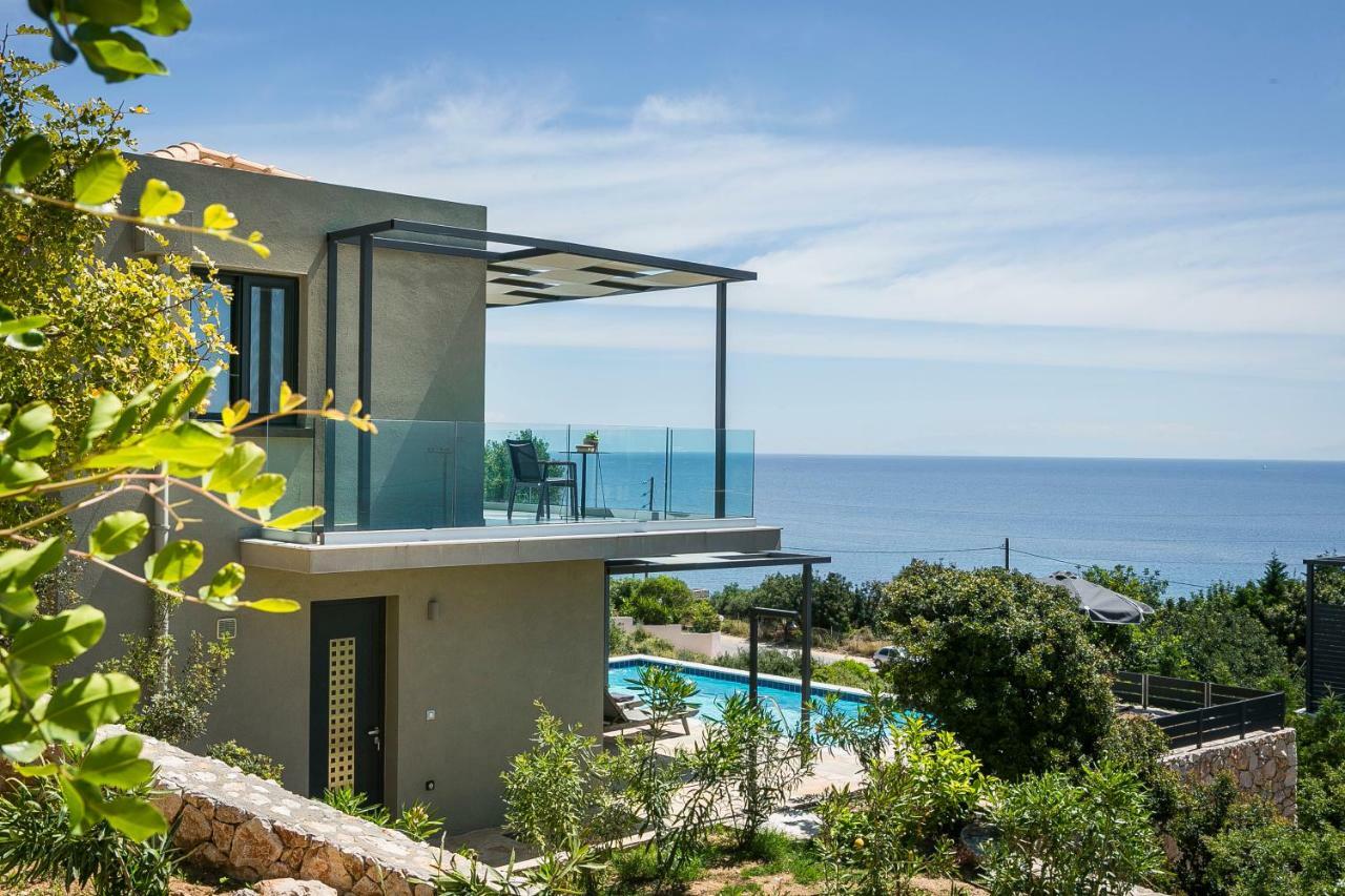 Villa Blue Sea Spathion Bagian luar foto