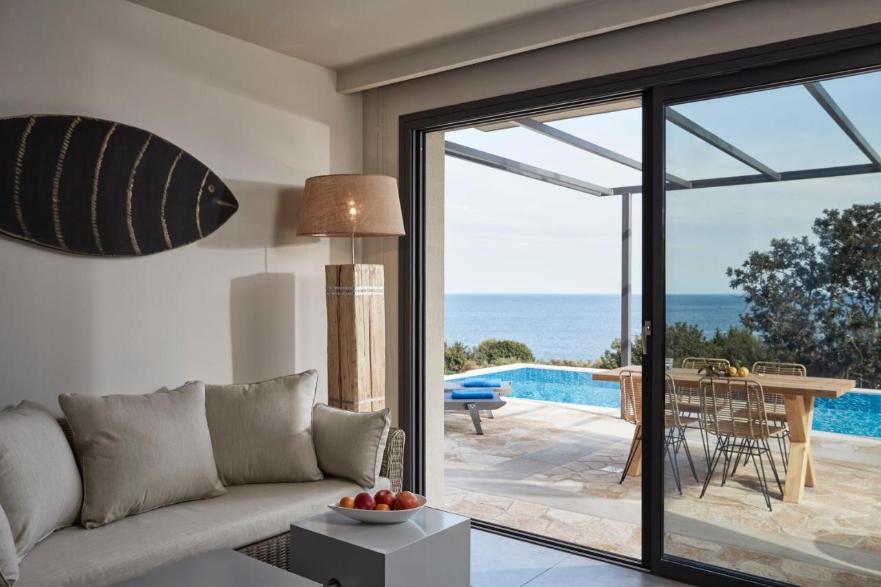 Villa Blue Sea Spathion Bagian luar foto